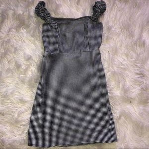 Gingham print dress from garage